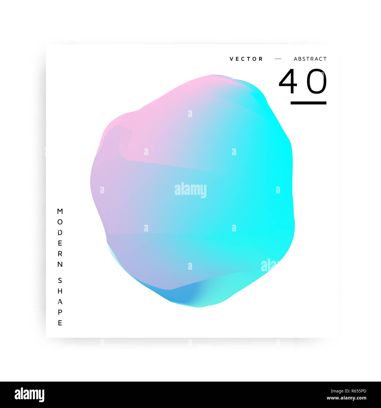 La forme moderne vecteur abstrait coloré Banque D'Images