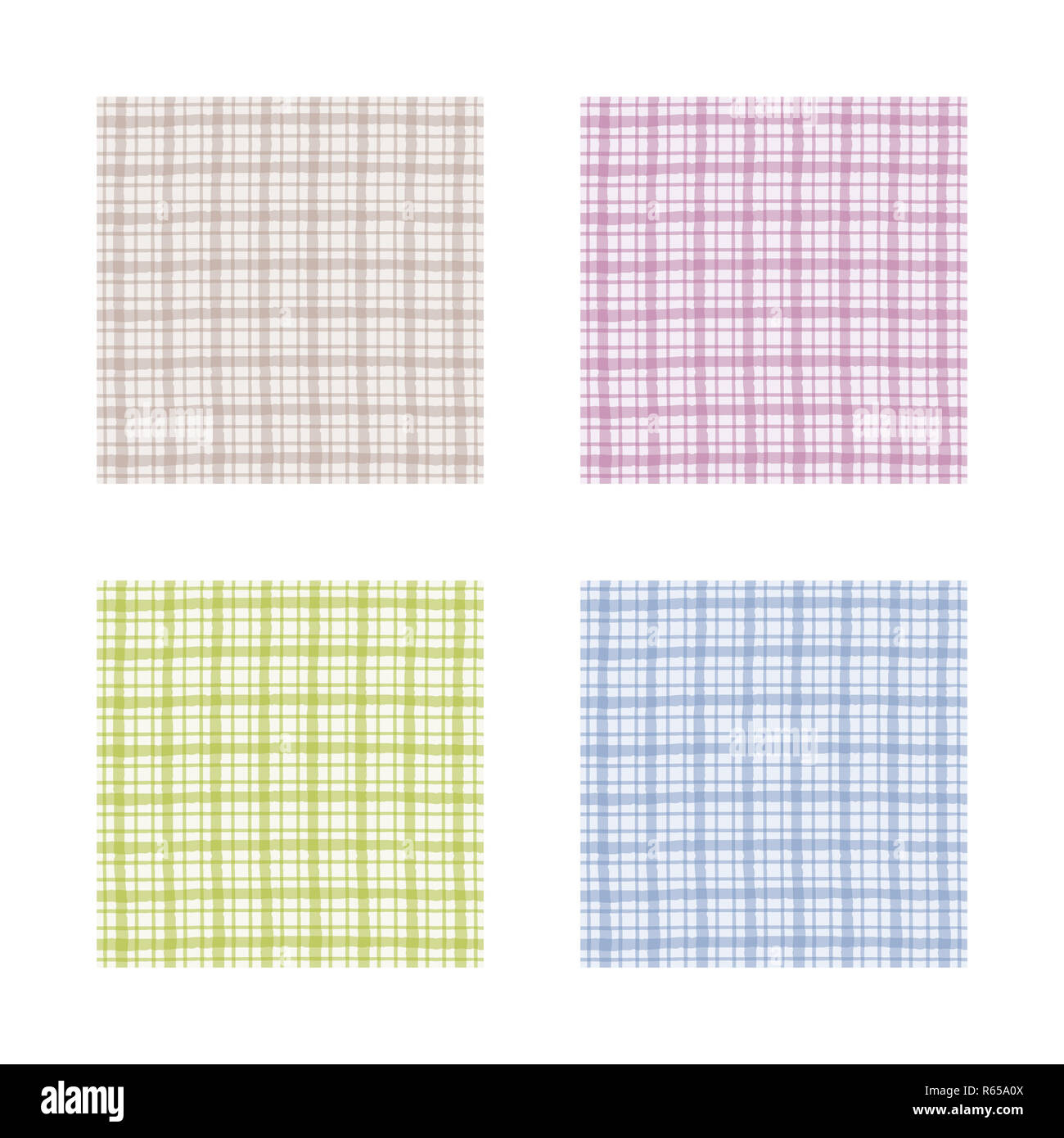Jeu de damier, marron, violet, vert et bleu motif vichy Banque D'Images