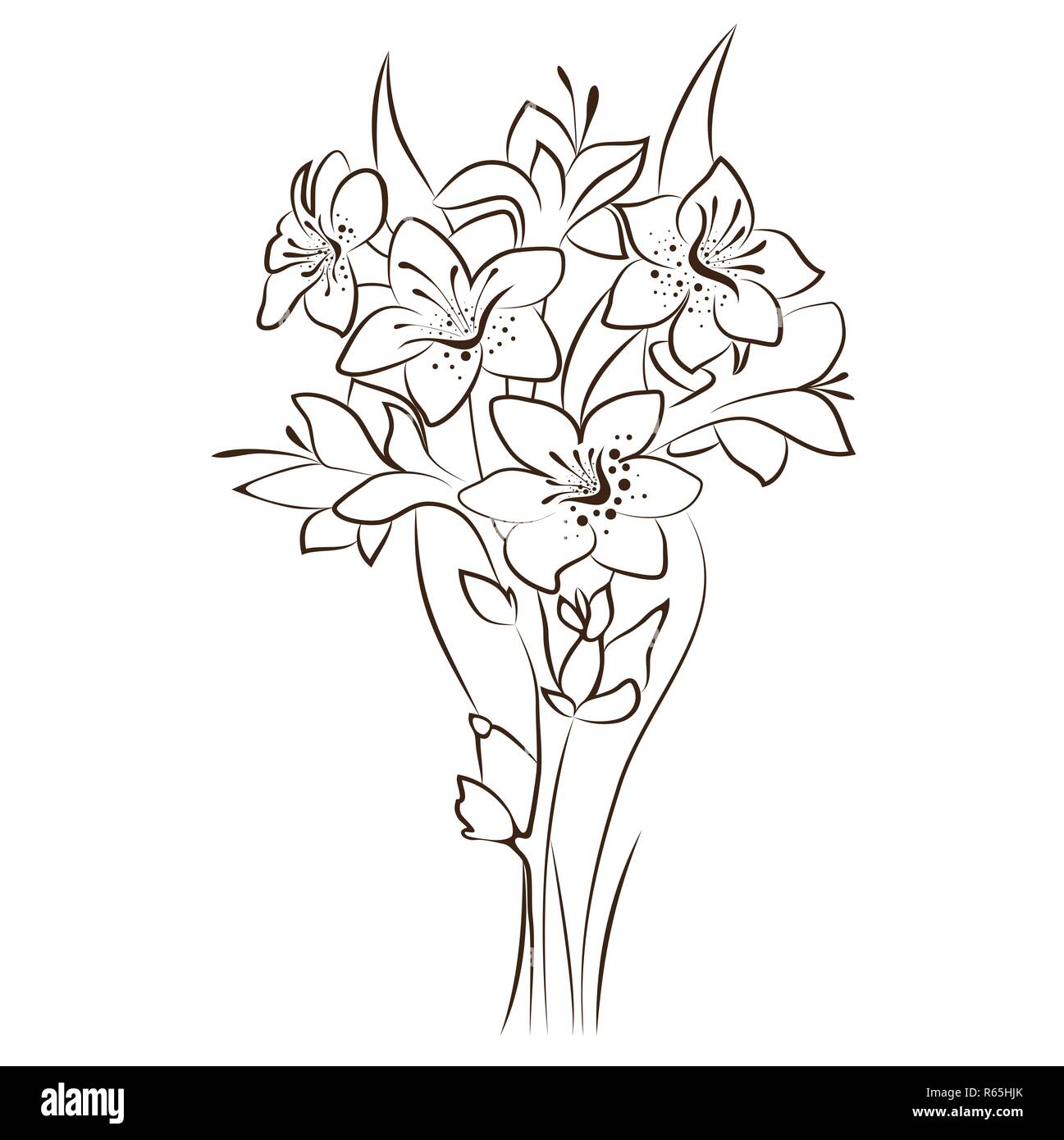 Vector floral design Illustration de Vecteur
