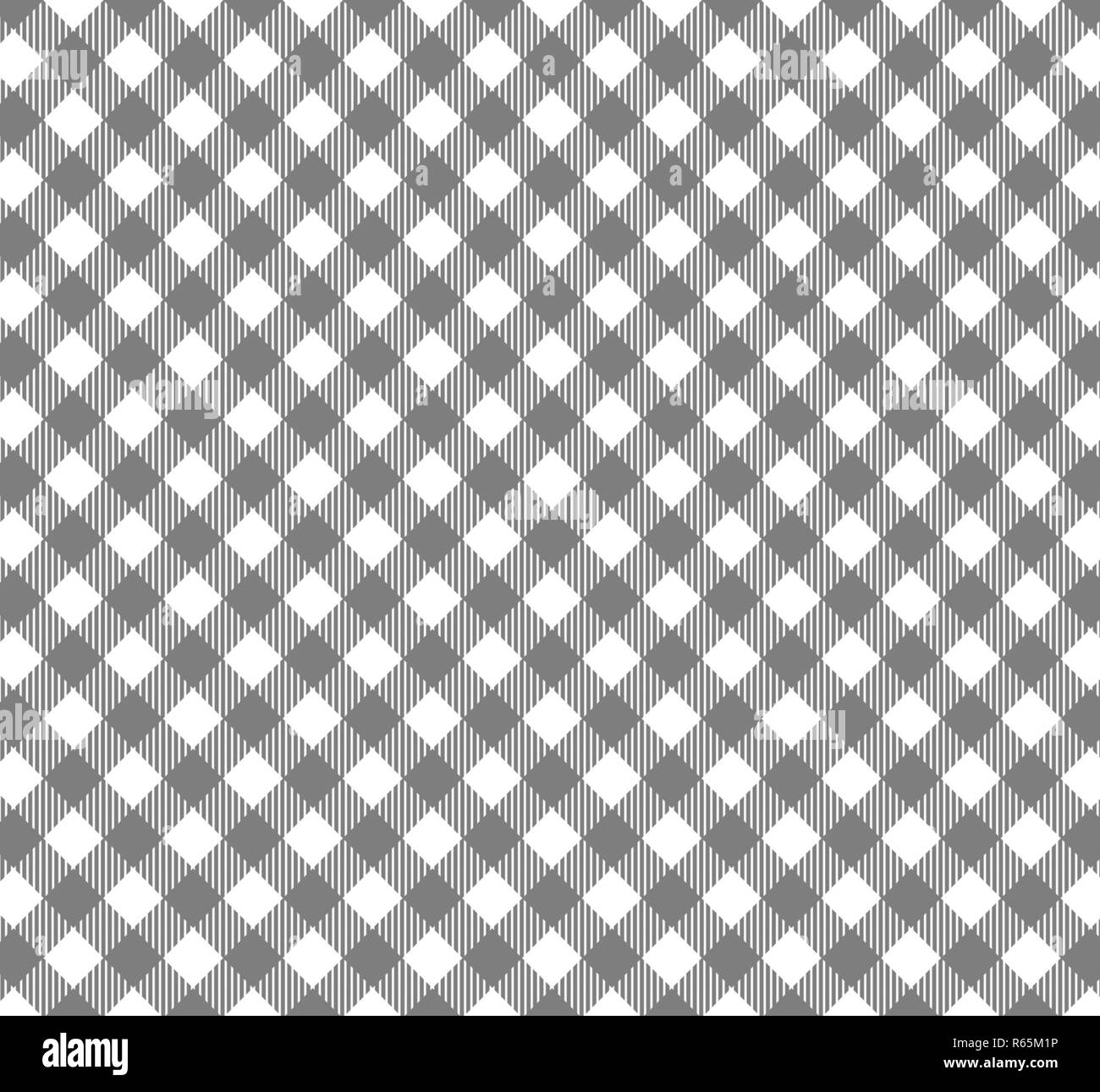Nappe gris blanc motif diagonal Banque D'Images
