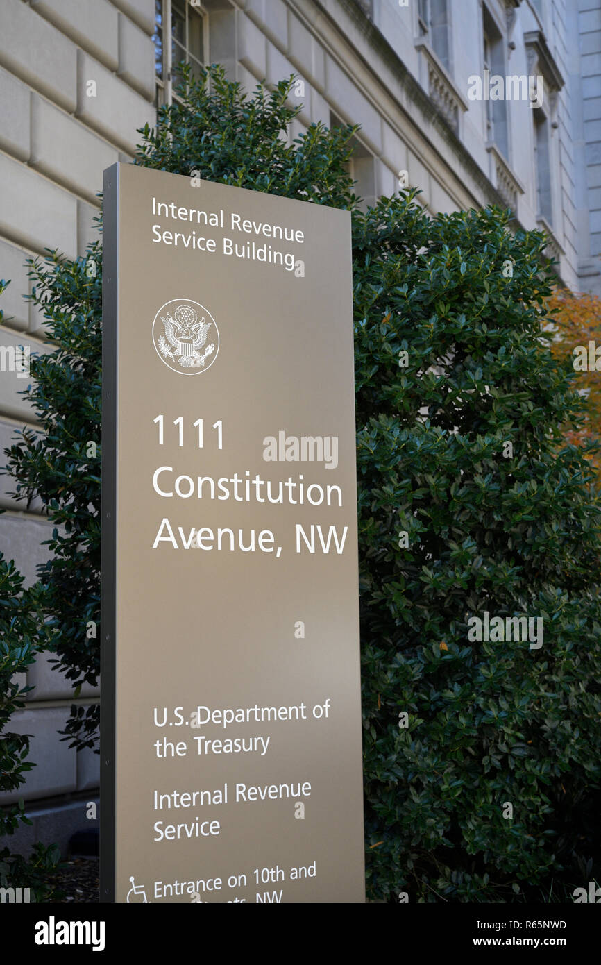 Bâtiment de l'IRS (Internal Revenue Service) Banque D'Images