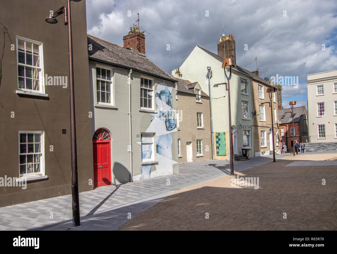 Droit de la ville de Waterford Street dans le comté de Waterford en Irlande Banque D'Images