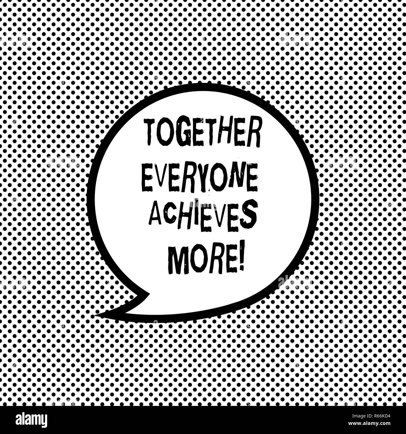Together Everyone Achieves More Banque D Image Et Photos Alamy