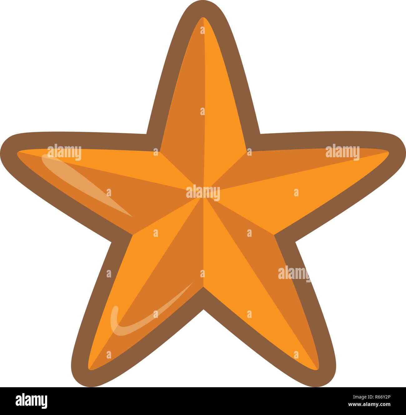 D'épices de Noël avec une forme d'étoile Illustration de Vecteur