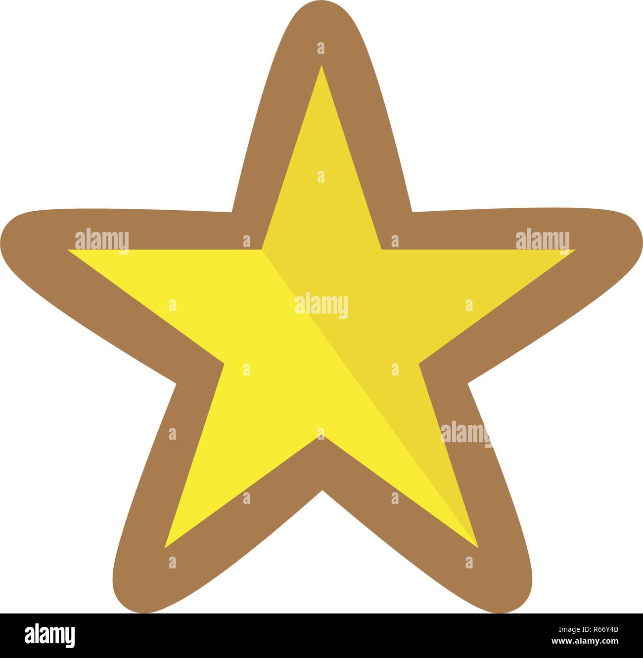 D'épices de Noël avec une forme d'étoile Illustration de Vecteur