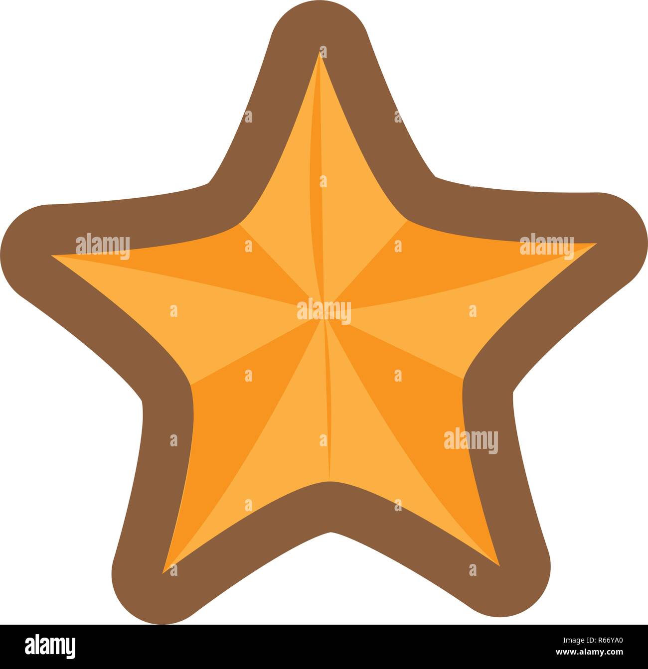 D'épices de Noël avec une forme d'étoile Illustration de Vecteur