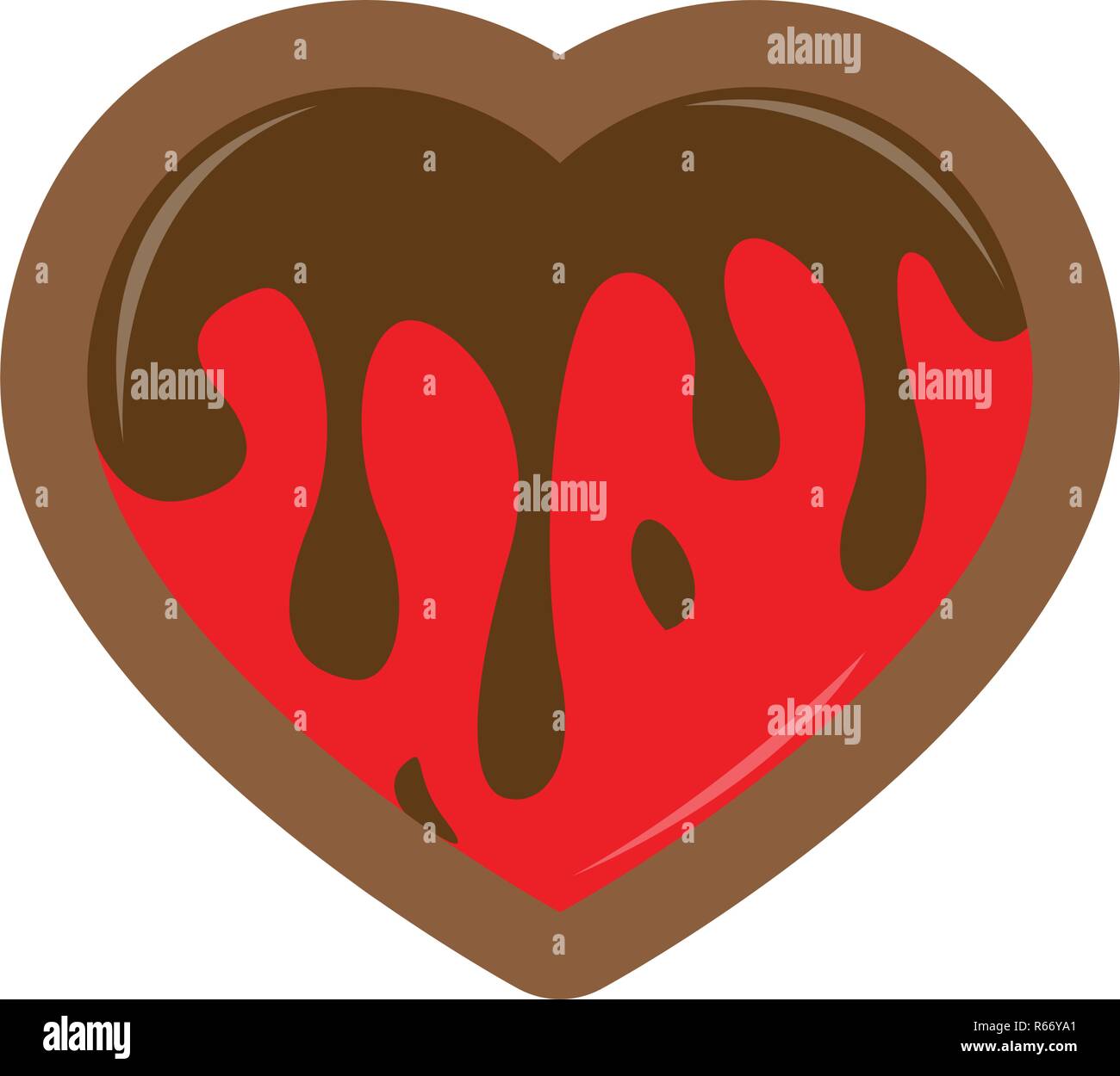 D'épices de Noël avec une forme de coeur Illustration de Vecteur