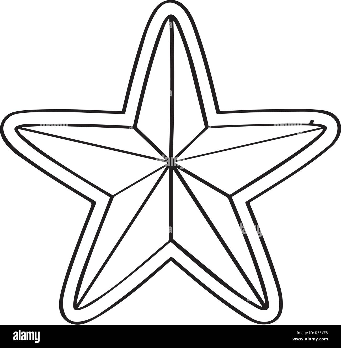 D'épices de Noël avec une forme d'étoile Illustration de Vecteur