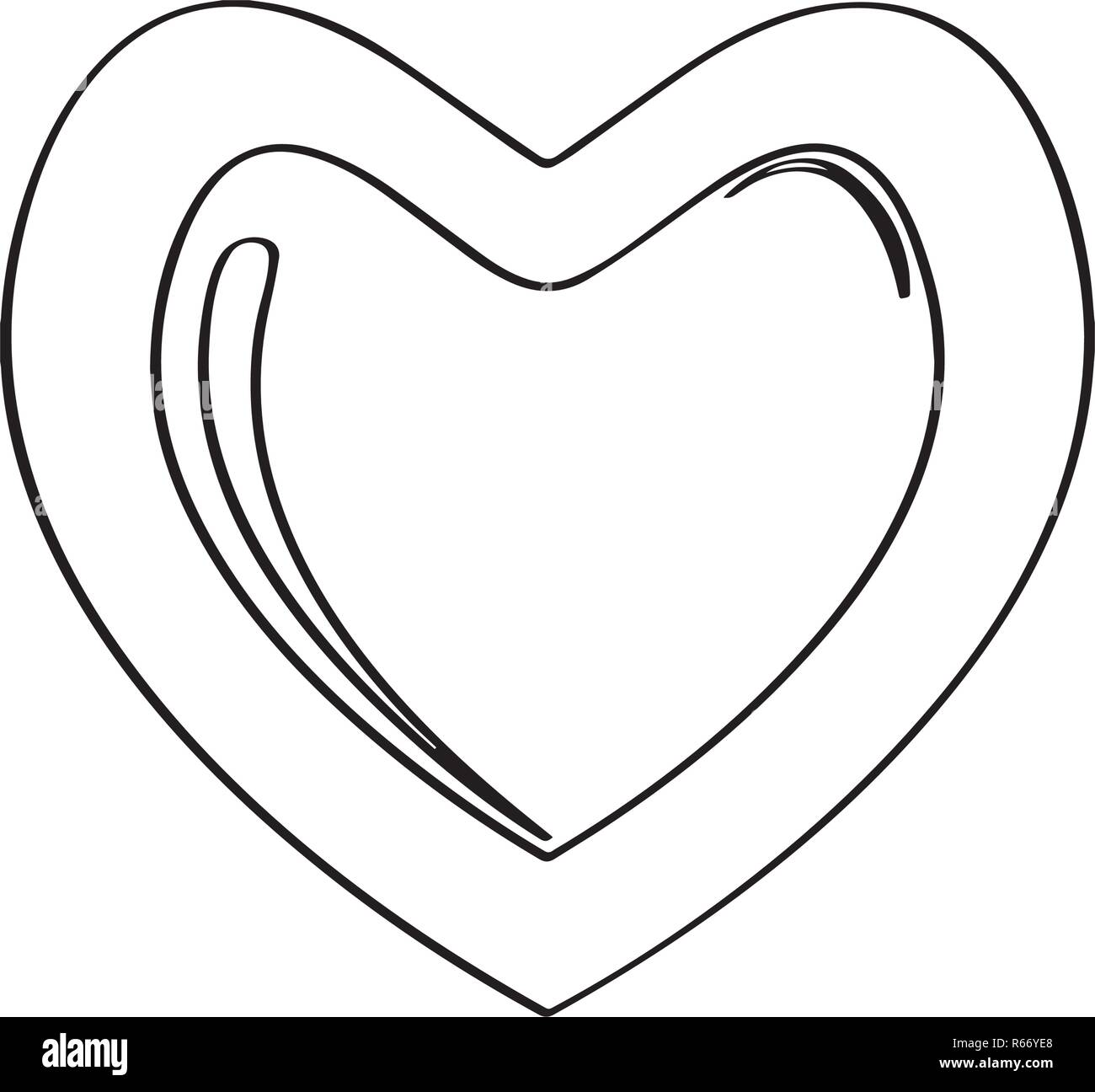 D'épices de Noël avec une forme de coeur Illustration de Vecteur