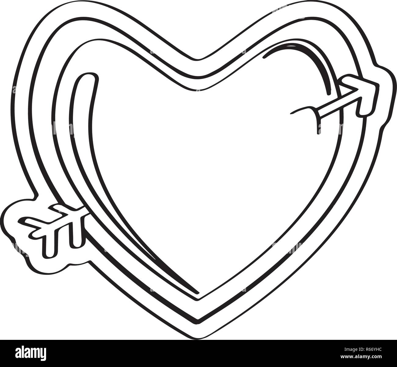 D'épices de Noël avec une forme de coeur Illustration de Vecteur