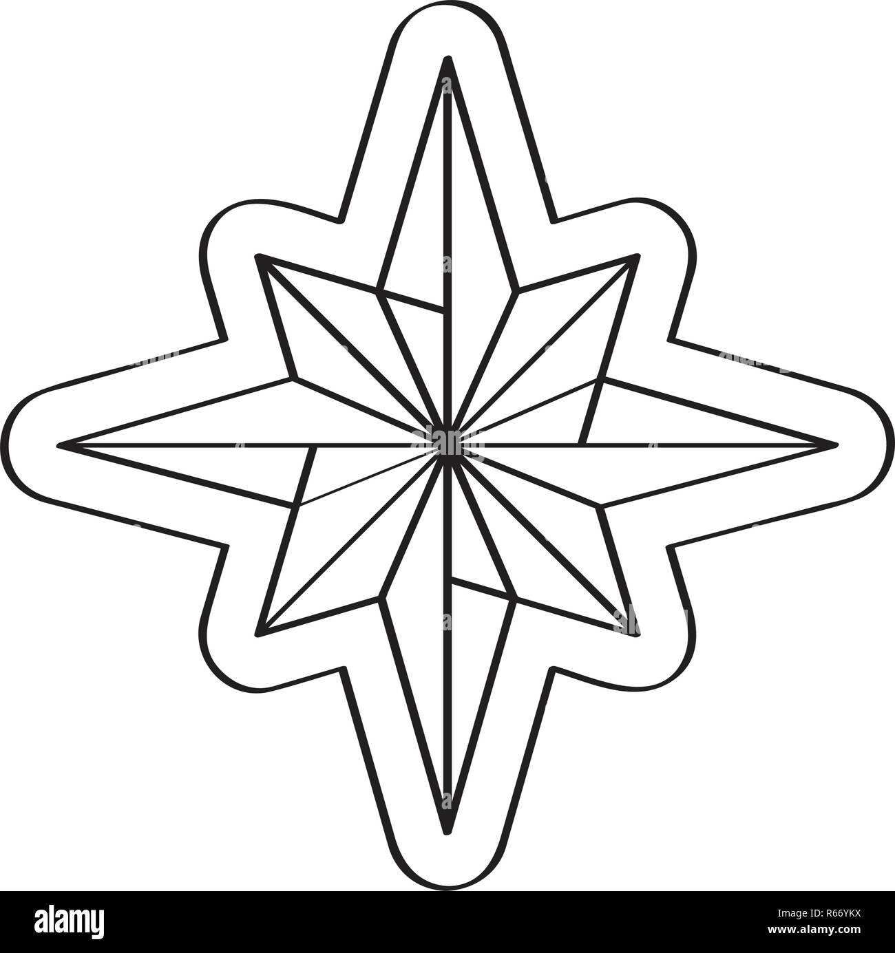 D'épices de Noël avec une forme d'étoile Illustration de Vecteur