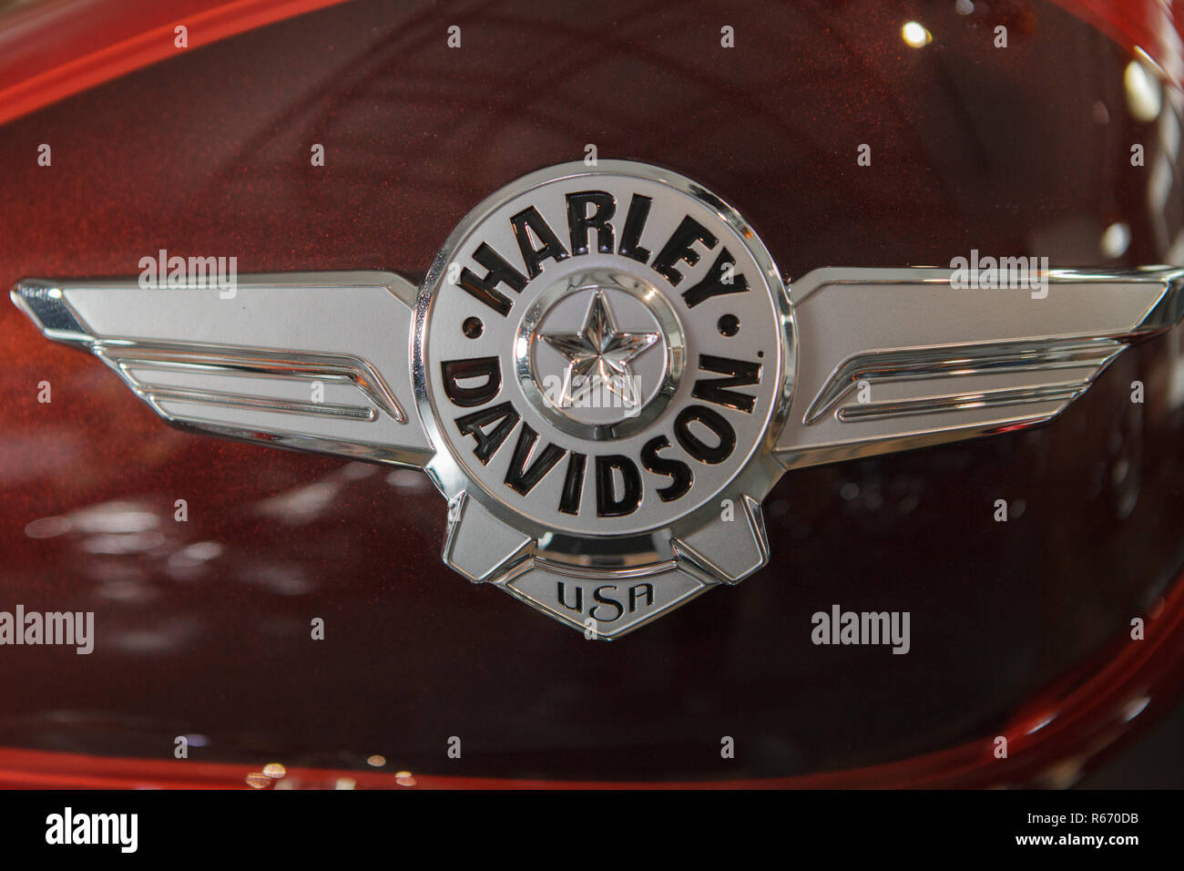 Harley davidson logo réservoir Banque de photographies et d’images à haute résolution Alamy