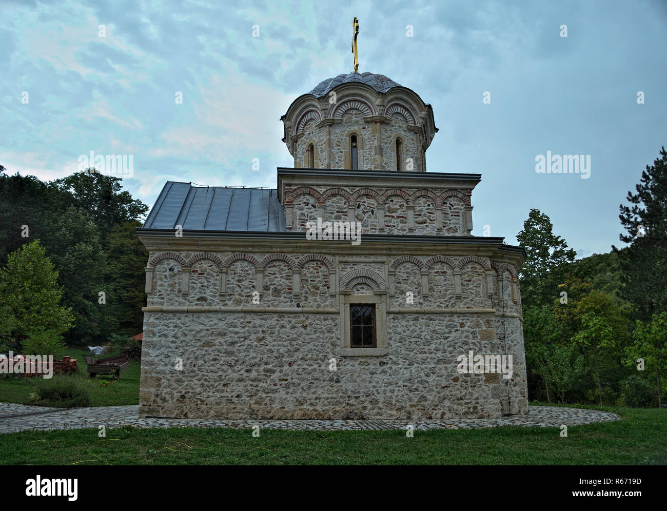 L'église principale du monastère de pierre Hopovo en Serbie Banque D'Images