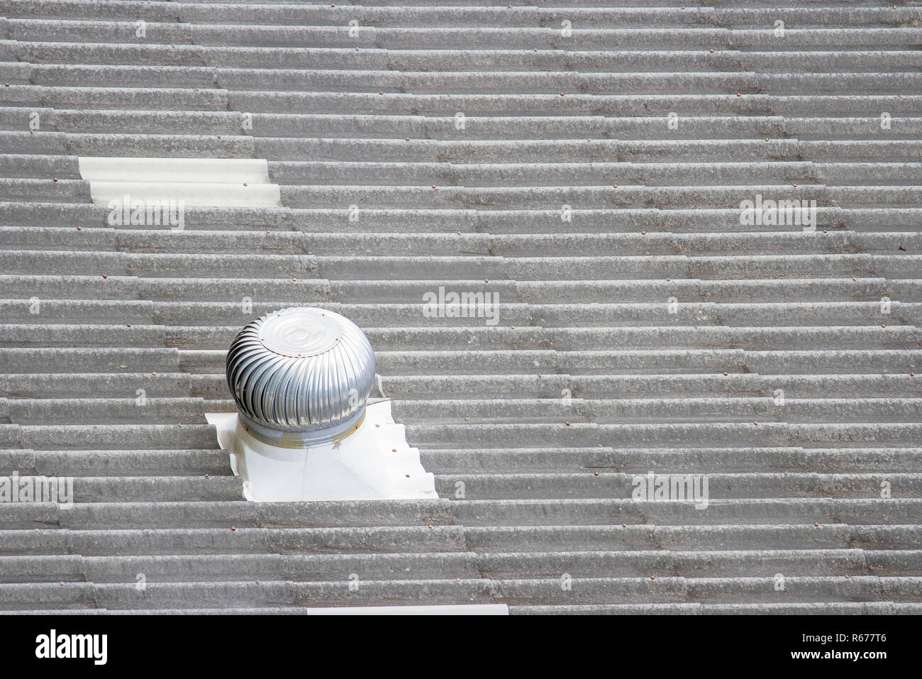 Ventilation sur l'ancien pavillon. Banque D'Images