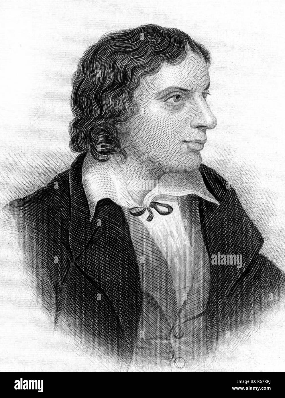 JOHN KEATS (1795-1821) poète romantique anglais Banque D'Images