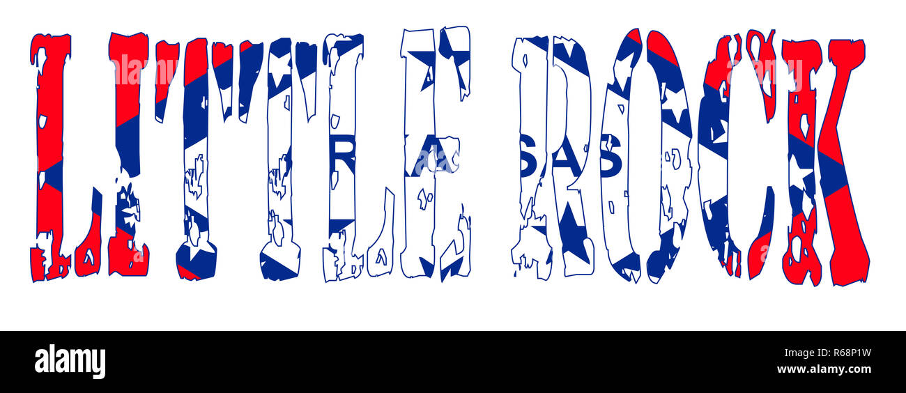 Drapeau de l'Arkansas Little Rock Banque D'Images