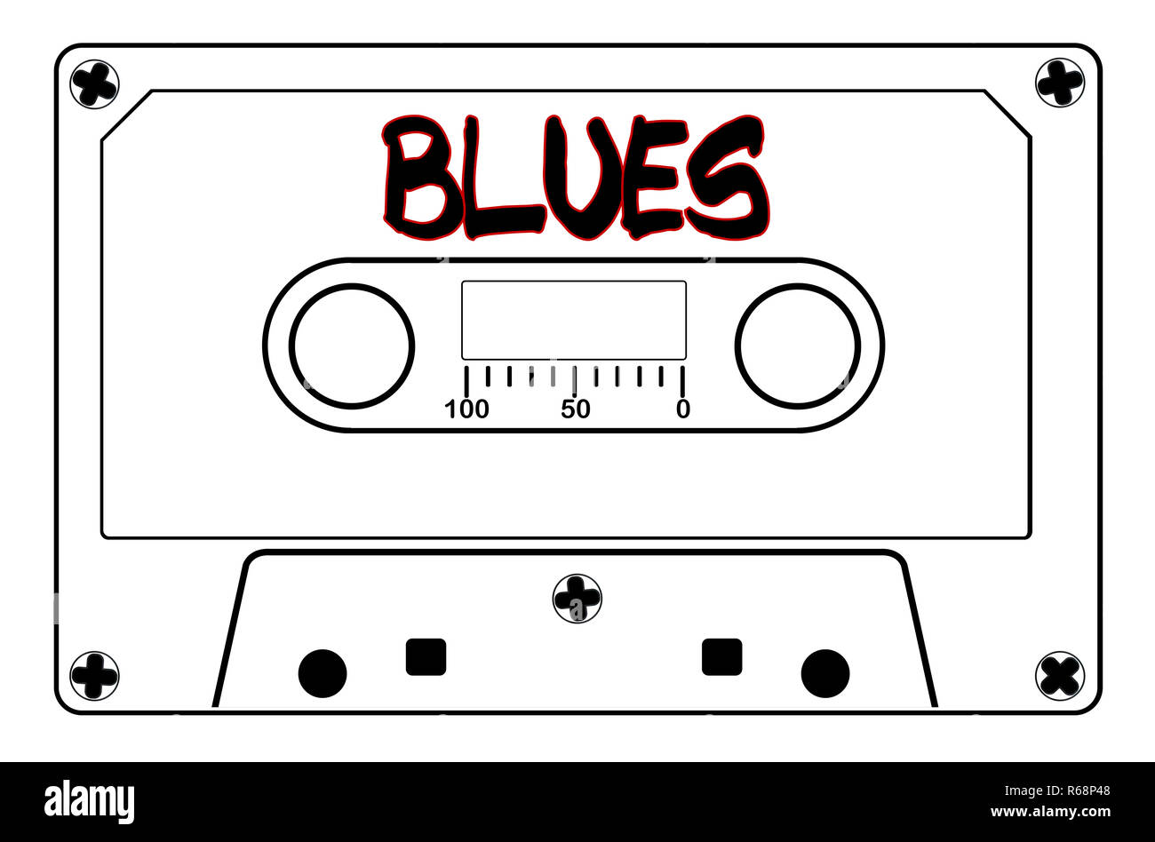 Cassette de ruban musique blues Banque D'Images