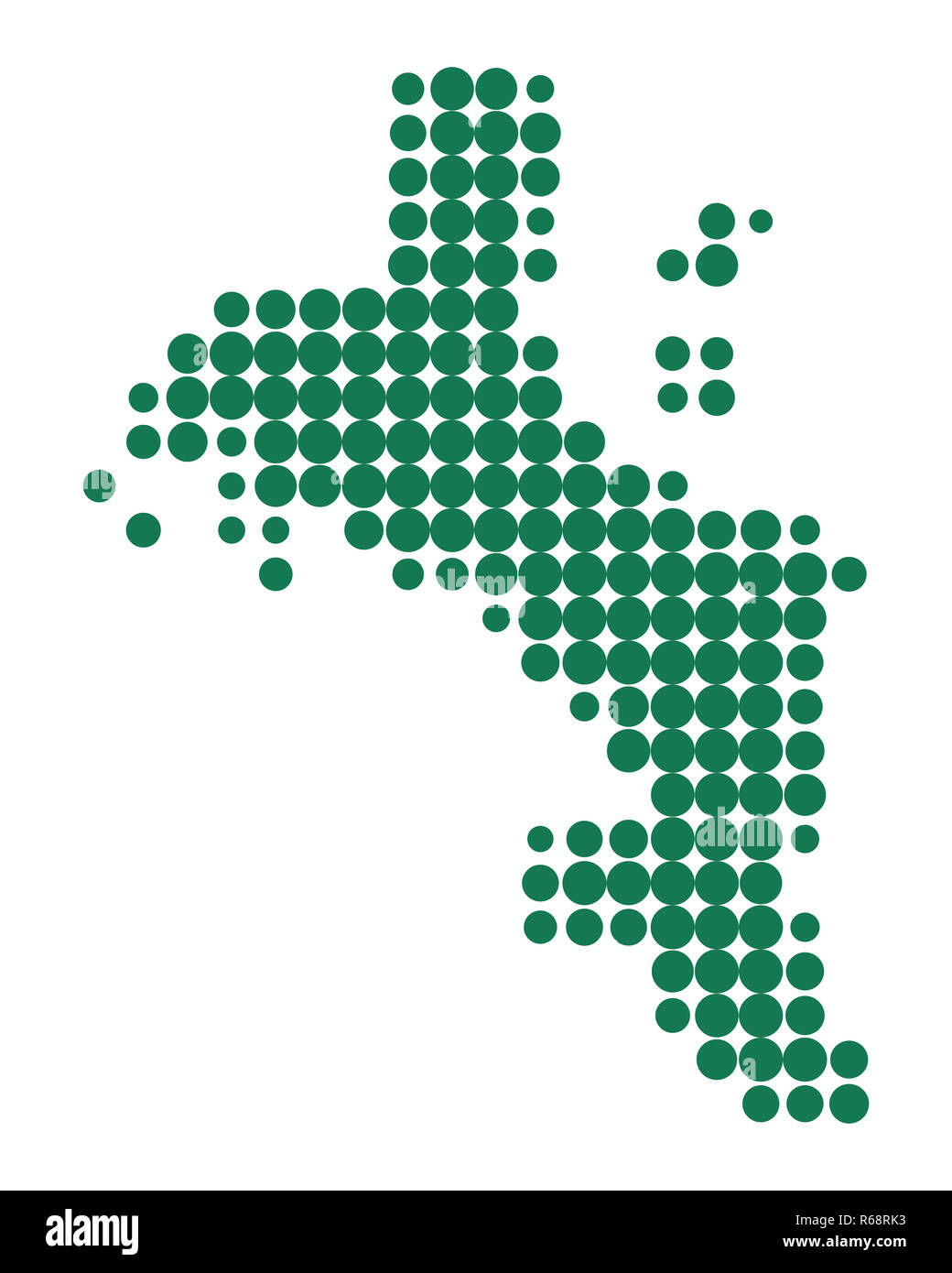 carte de Mahé Banque D'Images