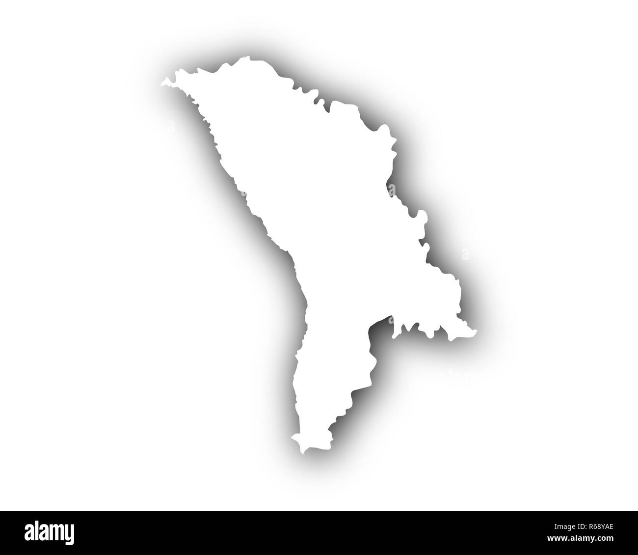 Site de Moldova avec ombre Banque D'Images