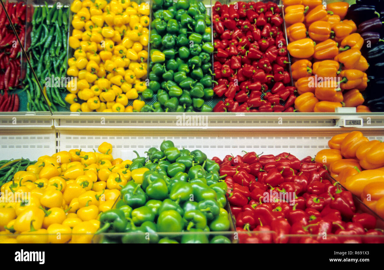 Capsicum, Chili, piments, Chili, Chili, Chili, poivre, poivrons, Banque D'Images