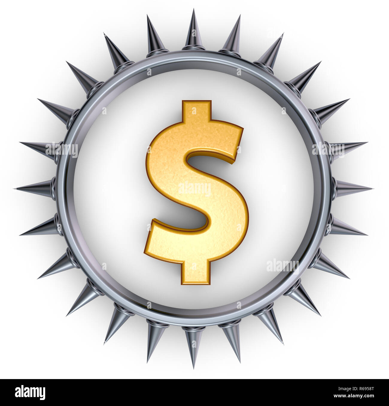 symbole dollar Banque D'Images