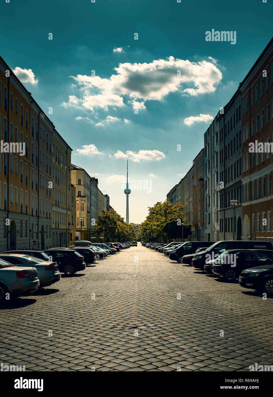 Alt Berliner Strasse dans le quartier Mitte Banque D'Images