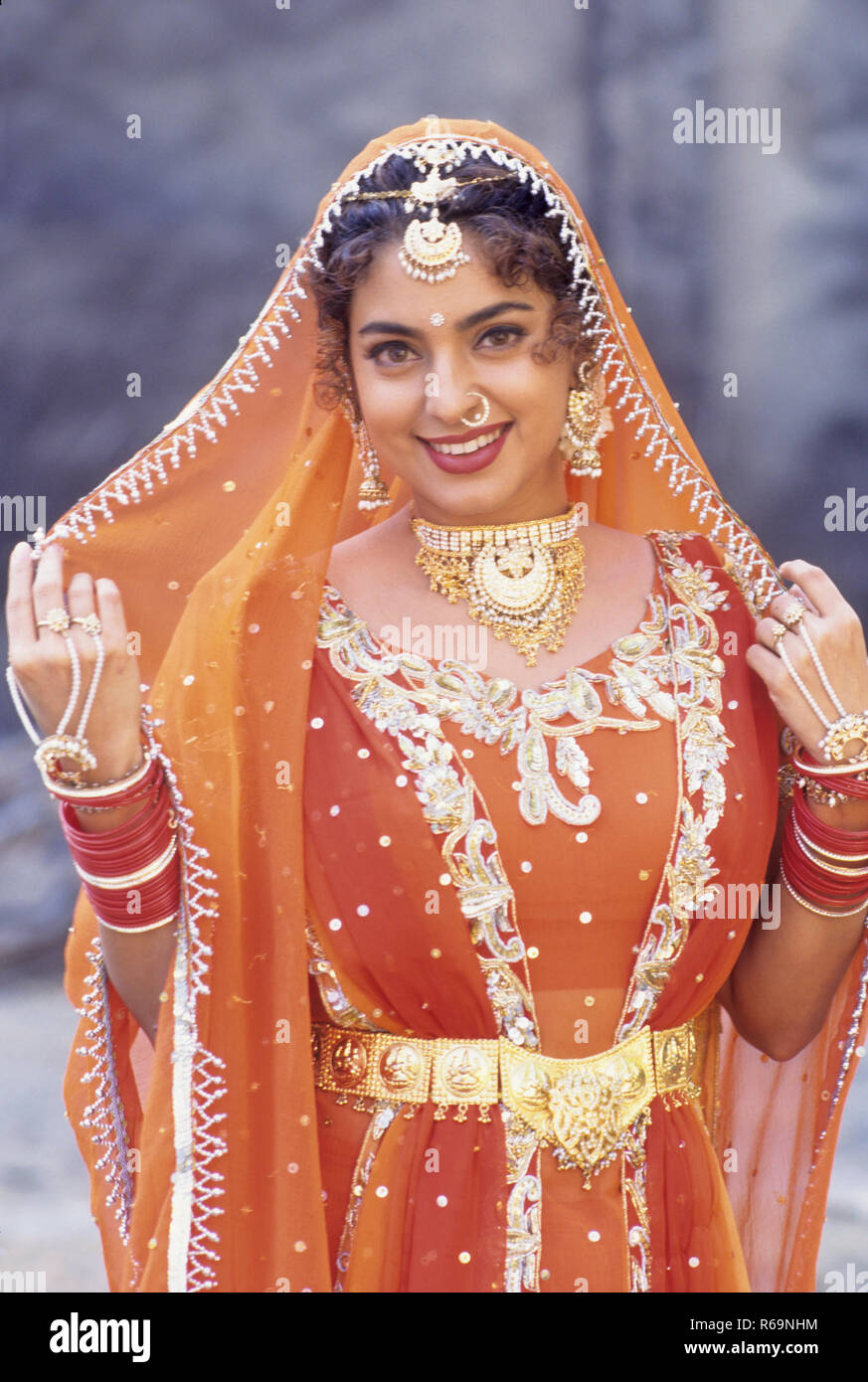 Les Indiens de l'Asie du Sud film hindi bollywood actrice Juhi chawla PAS MR Banque D'Images