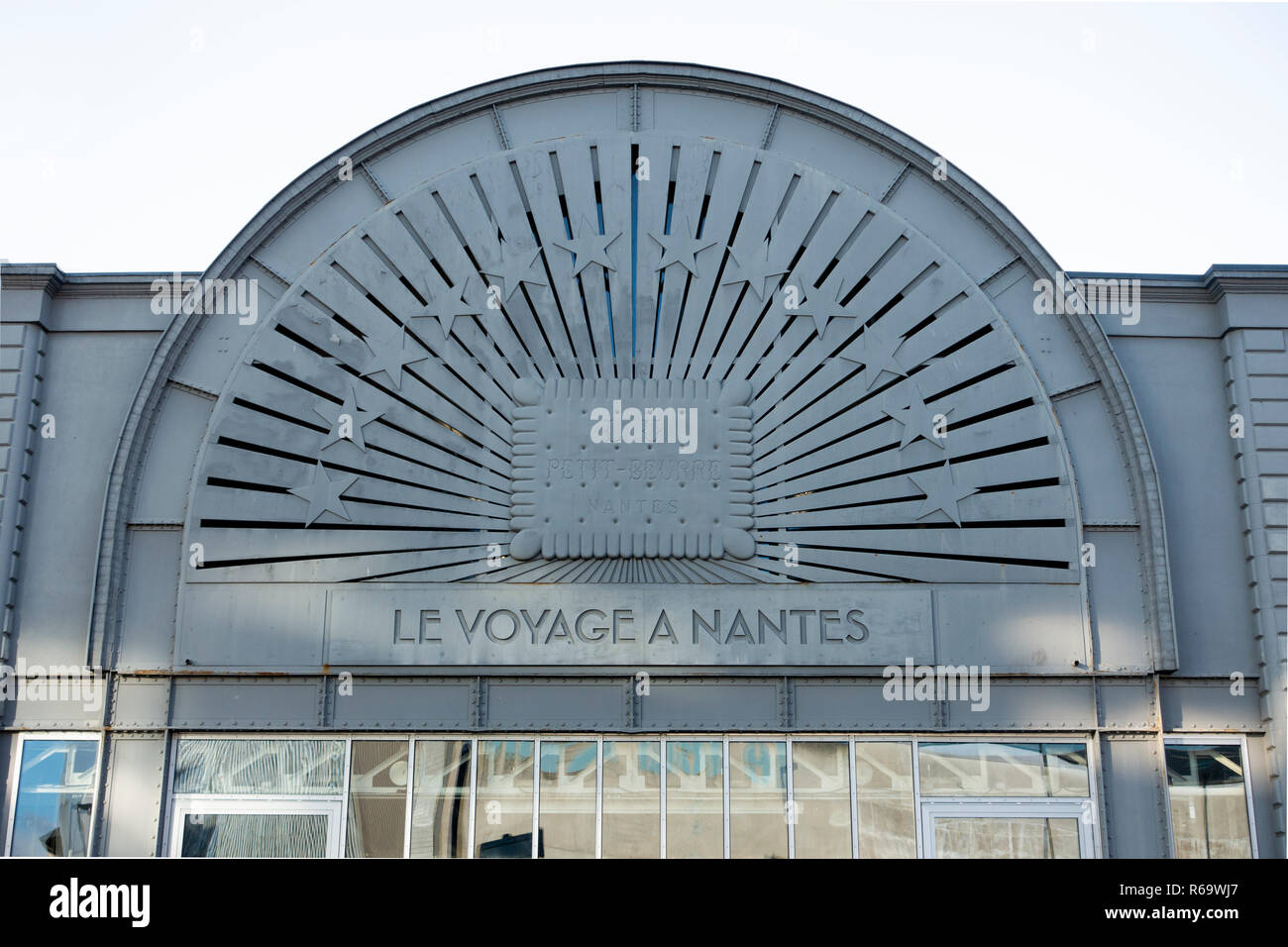 L'ancienne usine LU, l'ancienne usine de biscuits avec Petit-Beure bisquet Banque D'Images