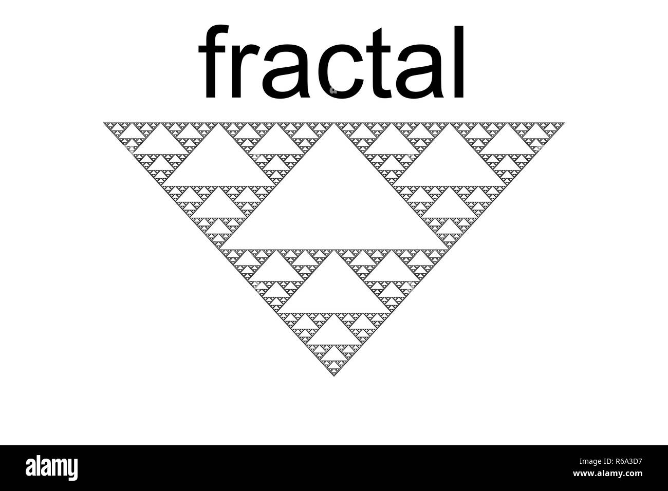 La géométrie fractale, Triangle, Banque D'Images