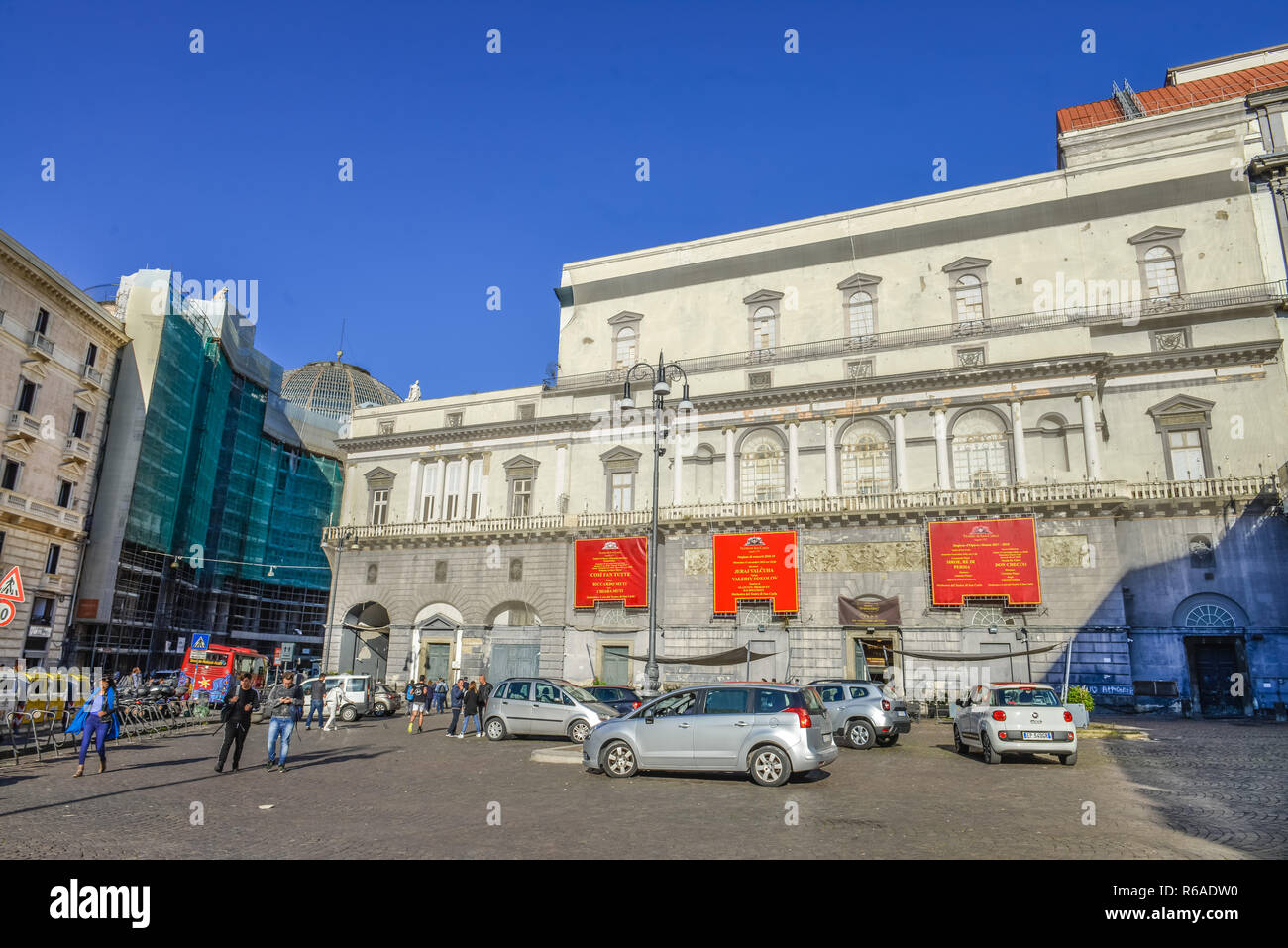 Opéra, le Teatro San Carlo de Naples, Italie , Opernhaus, Napoli, Italie Banque D'Images