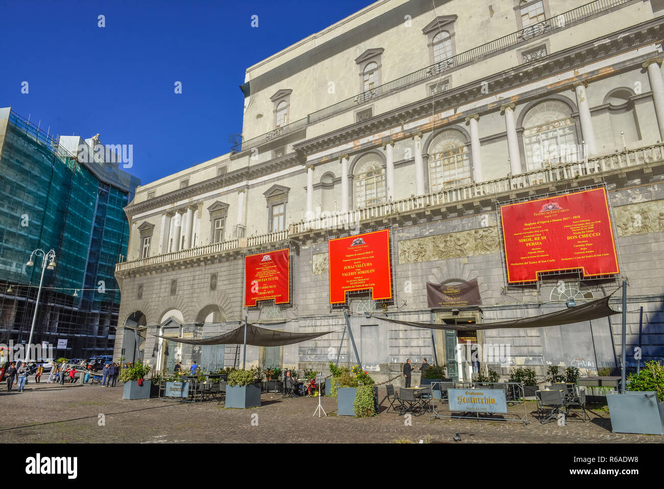 Opéra, le Teatro San Carlo de Naples, Italie , Opernhaus, Napoli, Italie Banque D'Images