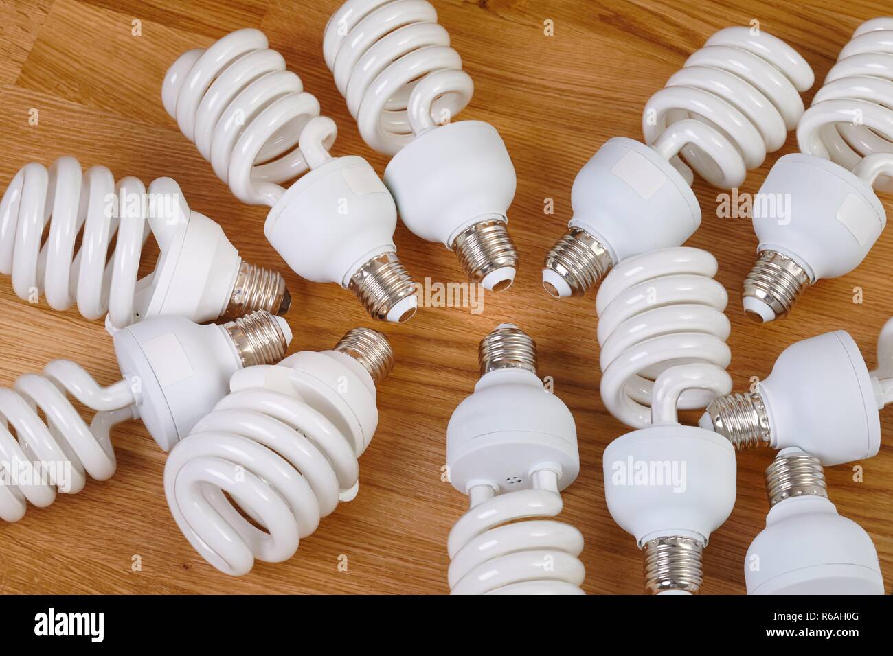 Les ampoules compactes Flurescent Banque D'Images
