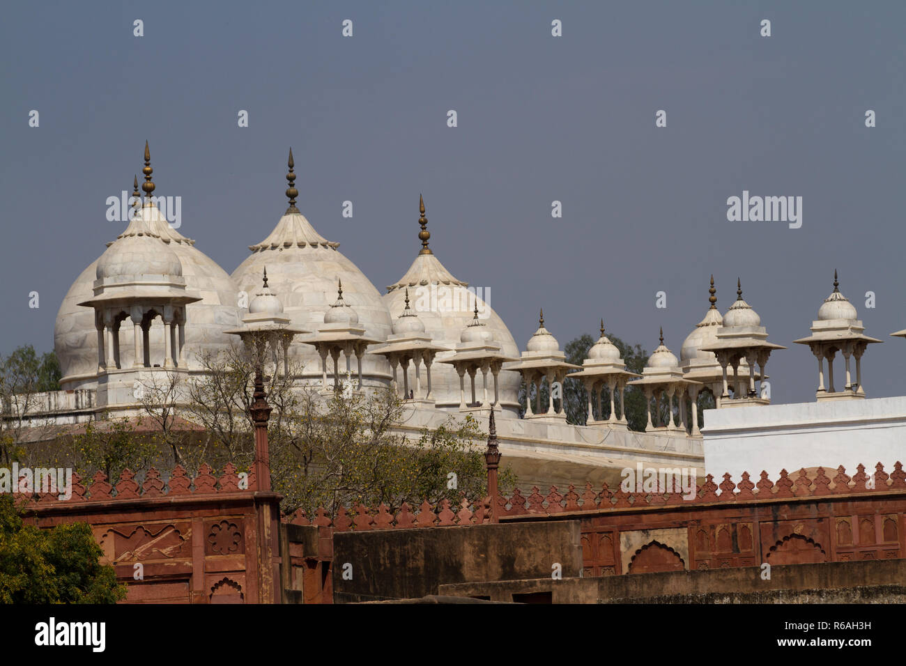 Le fort rouge d'agra en Inde Banque D'Images