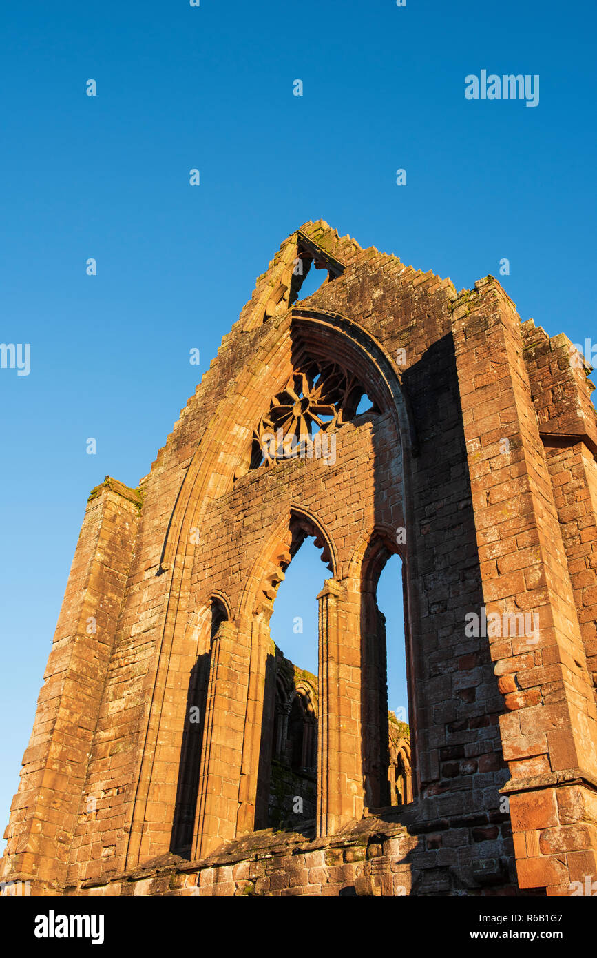 L'Abbaye de Dulce Cor, mieux connu sous le nom de Abbaye de Sweetheart, nouvelle abbaye, Dumfries et Galloway, en Écosse. Banque D'Images