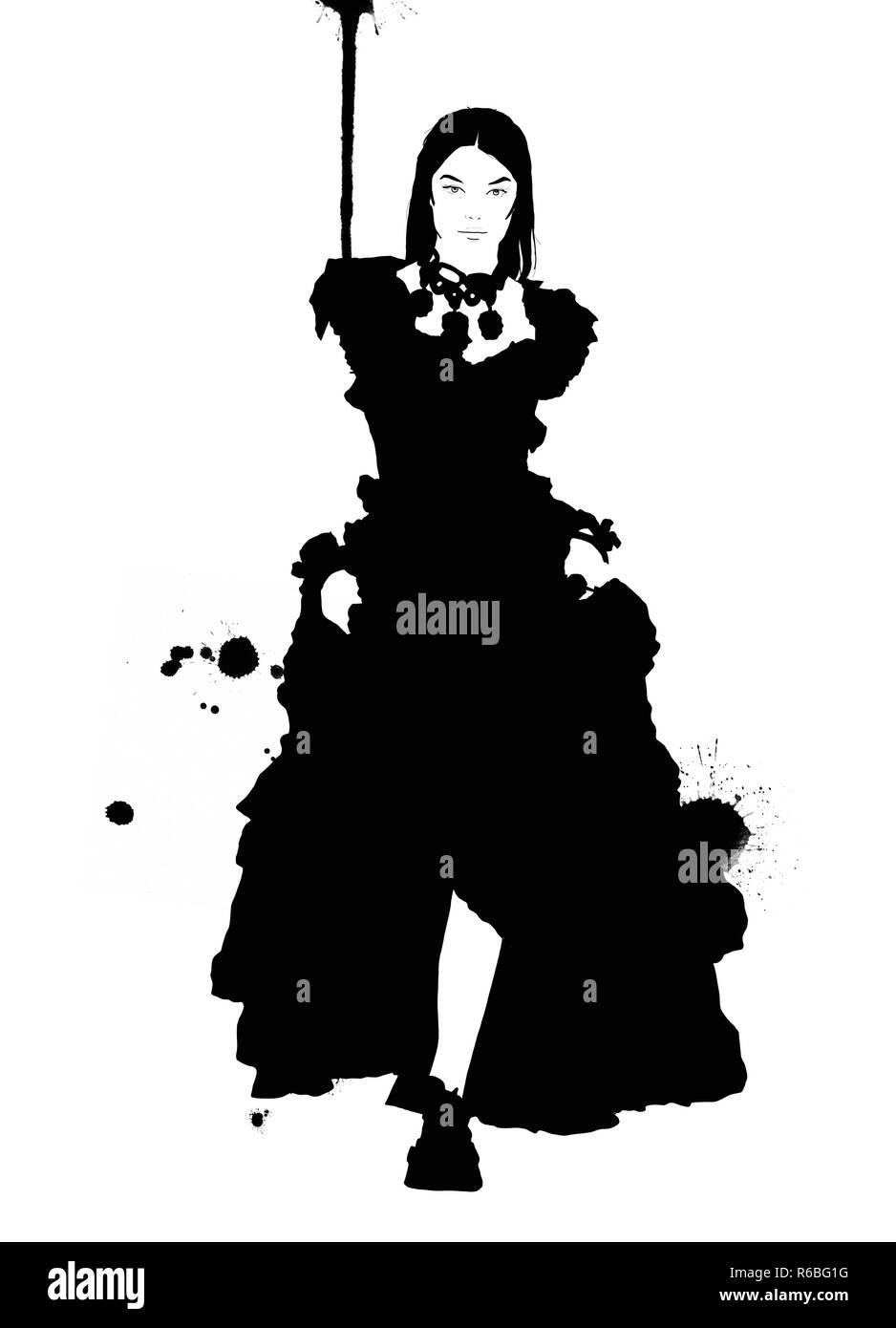 L'illustration de mode femme Banque D'Images