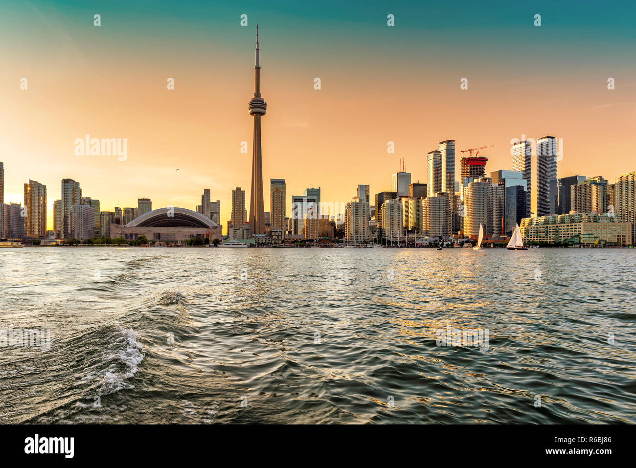 Ville de Toronto au coucher du soleil, Banque D'Images