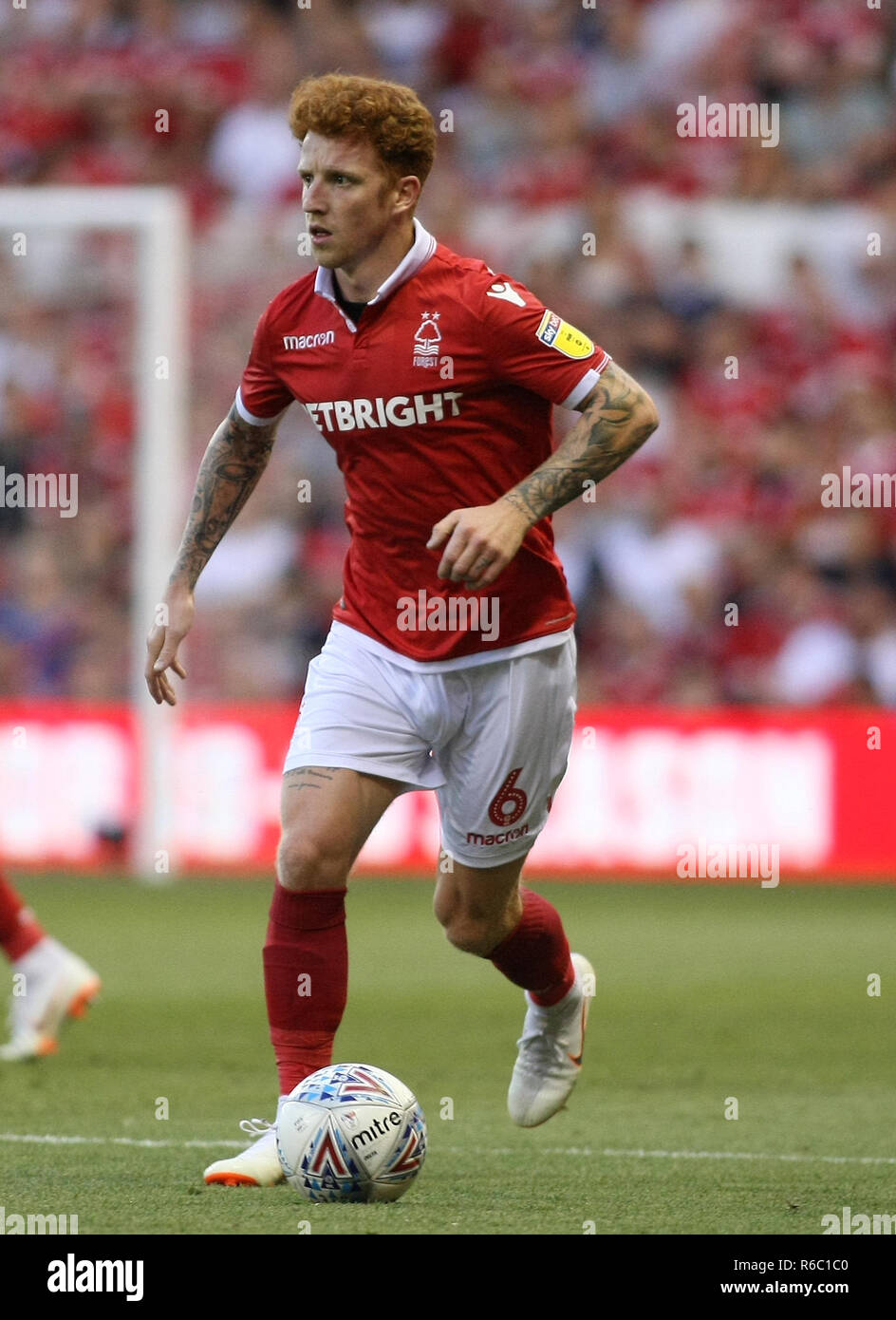 Colback de Jack en action pour Nottingham Forest. Banque D'Images