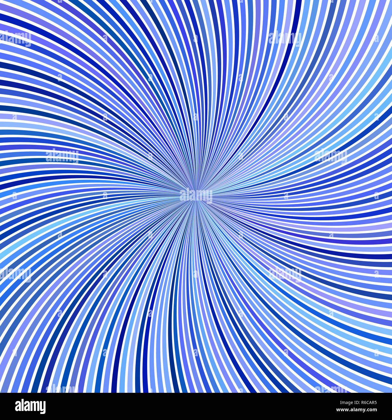 Abstrait bleu fond de rayure spirale psychédélique - vector illustration Illustration de Vecteur