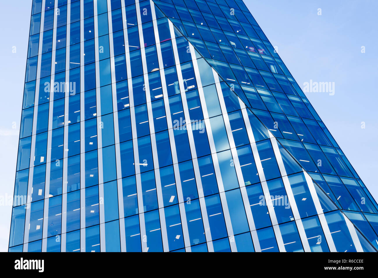 240 Blackfriars Road glass bâtiment architecture abstraite. Londres, Angleterre Banque D'Images