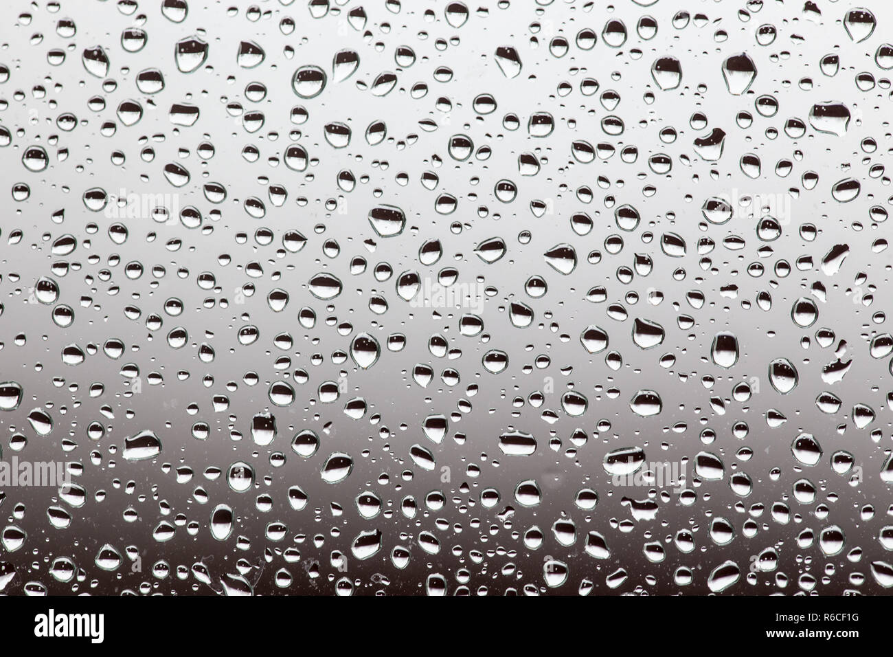 Gouttes de pluie sur la vitre de l'arrière-plan, texture de fond goutte d'eau. Banque D'Images
