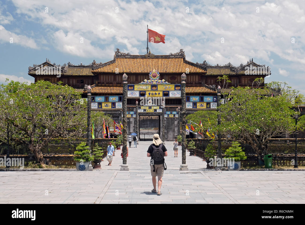 Vietnam, Hue, ville impériale, la Cité Interdite, Le Palais de l'Harmonie Suprême et Grand Baie Banque D'Images