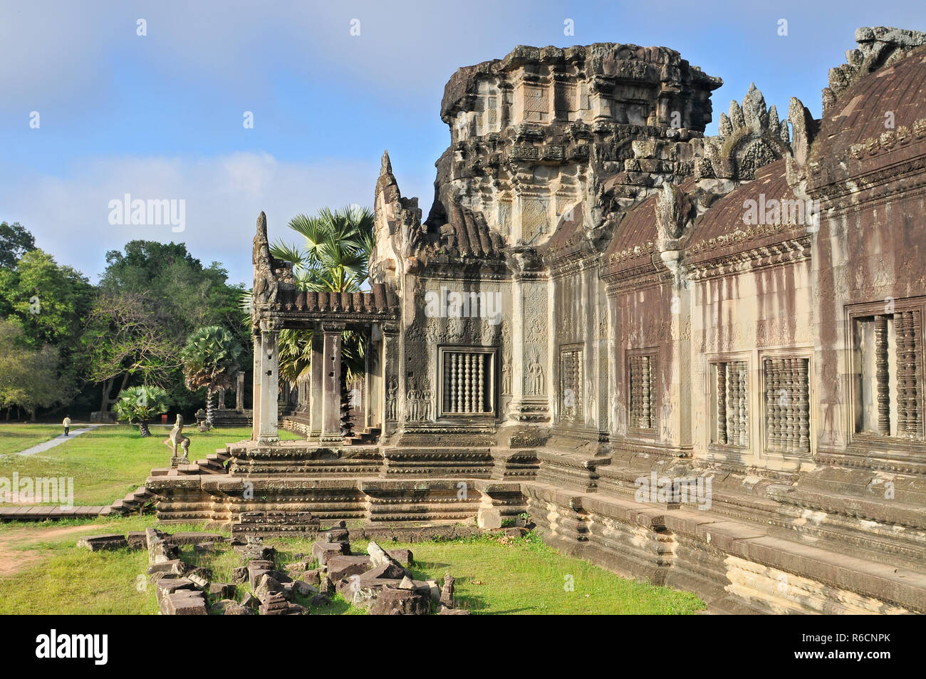 Cambodge, Siem Reap, Angkor Wat Temple Banque D'Images