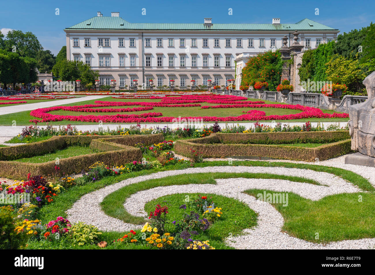 Jardins Mirabell et du palais Mirabell, Salzbourg Autriche Photo Stock -  Alamy