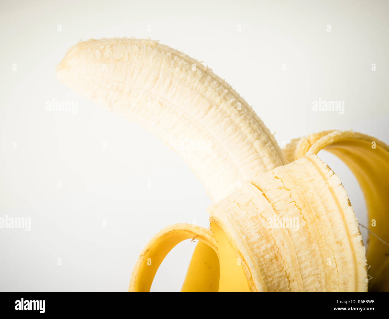 Close up de bananes épluchées Banque D'Images