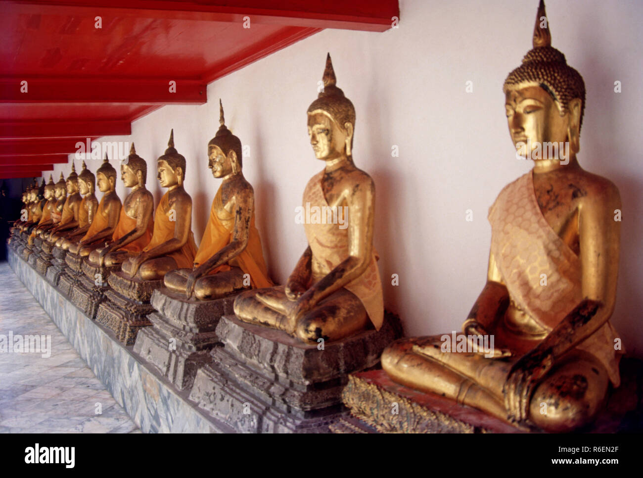 Buddha Temple, Bangkok, Thailande, Asie Banque D'Images