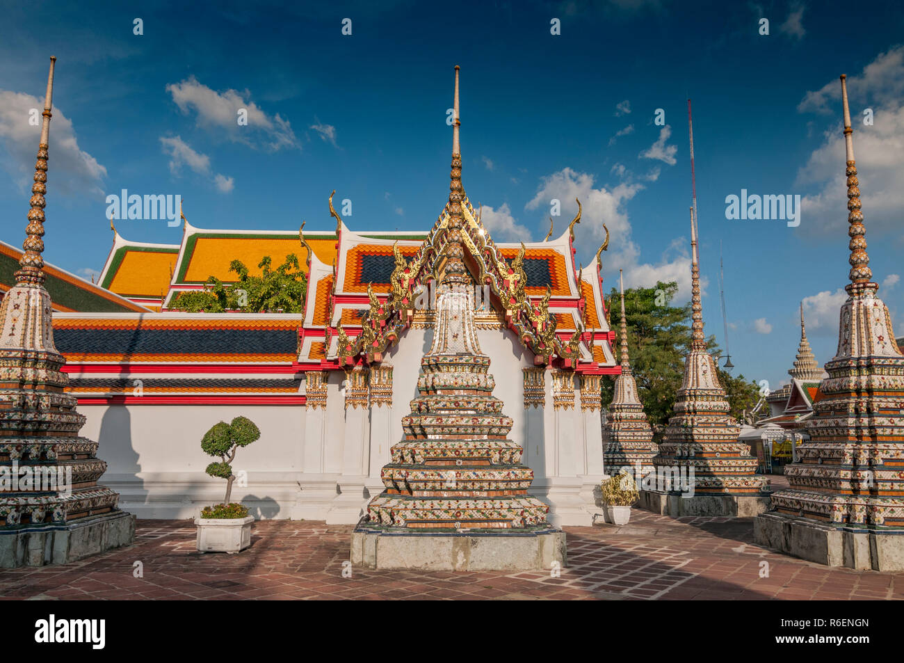 Le Wat Pho ou Wat Phra Nakhon Temple à Bangkok, Thaïlande, Asie Banque D'Images