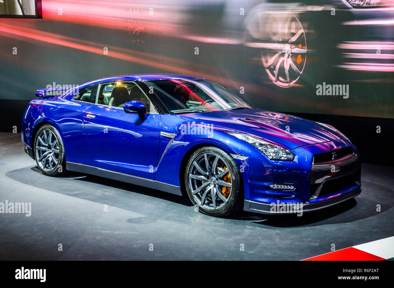 Moscou, Russie - 19 août 2012 : Nissan GT-R R35 présenté comme une première mondiale à la 16e SIAM (Moscow International Automobile Salon) le 30 août 2012 dans Banque D'Images