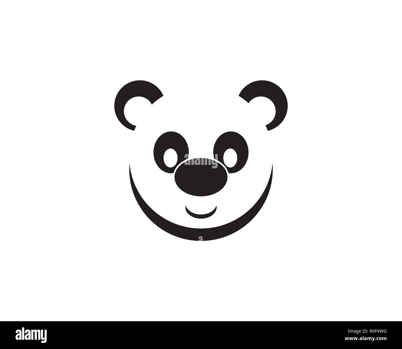 Logo panda Banque D'Images