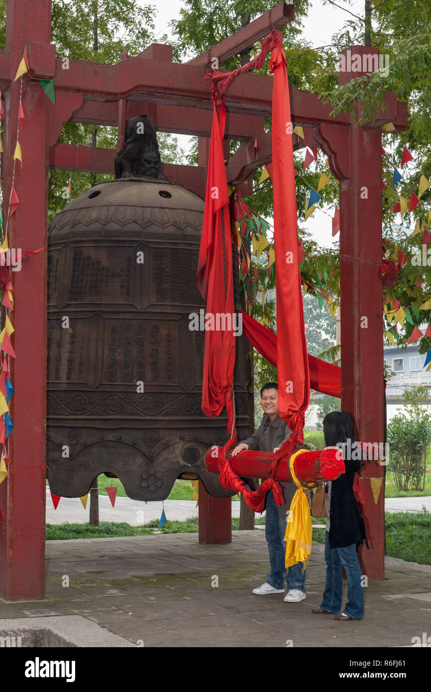 Bell, prière Chine Banque D'Images