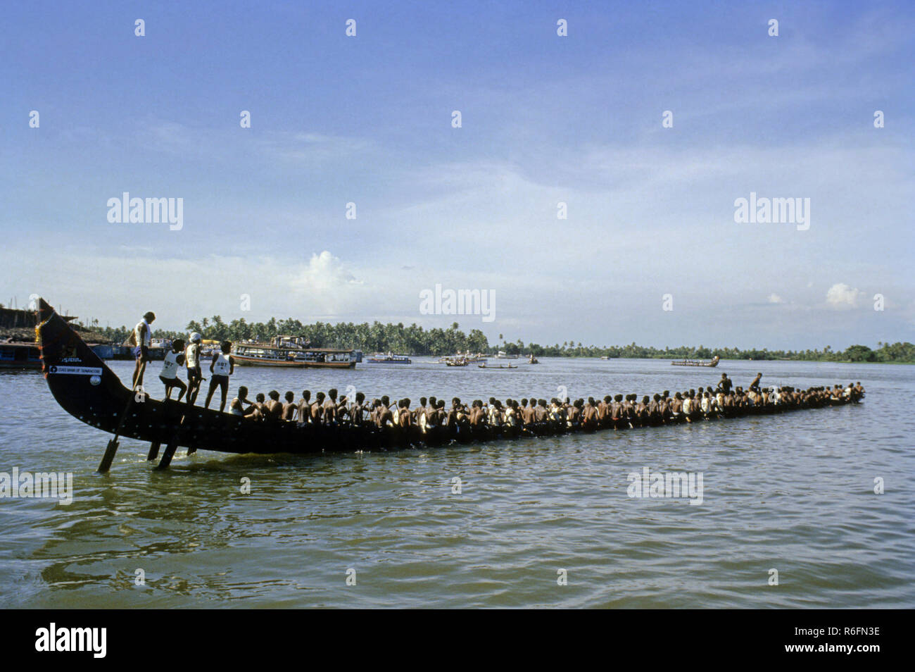 Nehru Boat Race Festivals, l'ONAM Snake Boat Race, jalostavam haripad Subramanya, Temple de Kumarakom, Kerala, Inde Banque D'Images